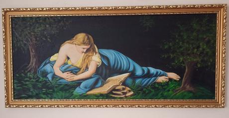 Ležiaca žena olej na plátne, 