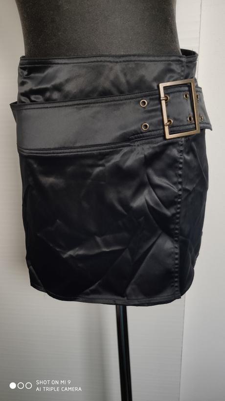 Saténová prekladaná sukňa 36, 36