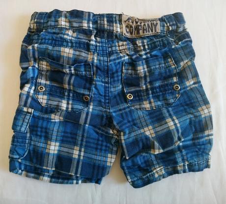 Chlapčenské modré kraťasy, topomini, 68-74 cm, topomini,74