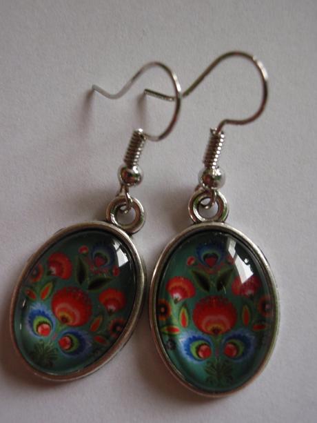 Náušnice rôzne aj folk ľudový motív,