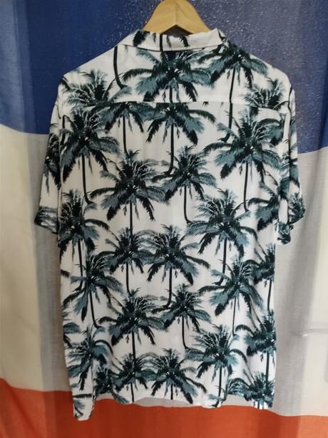 Hawaï košeľa - azúrové palmy, c&a,l
