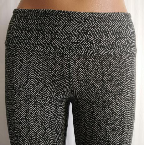 Dámske legíny s čierno bielym vzorom, deha, xs