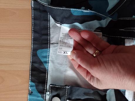 Modré maskáčové nohavice v. xl, xl