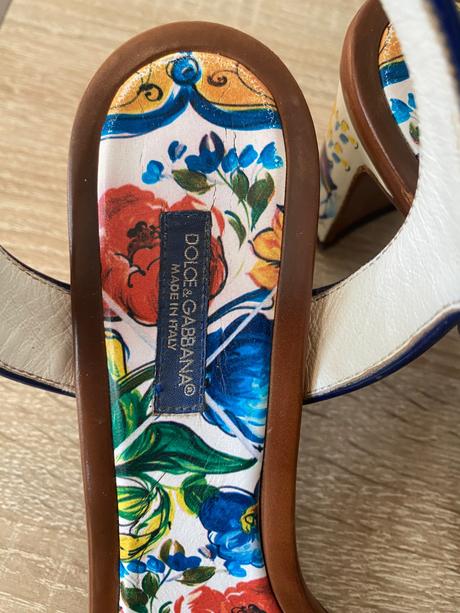 Originál dolce&gabbana majolica sandálky vel.39, dolce&gabbana,39
