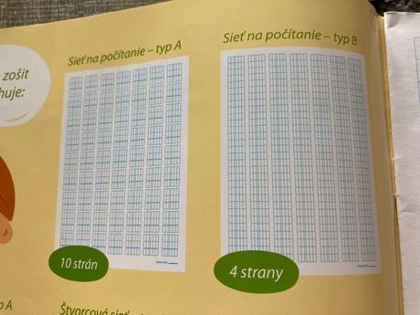 Zošit š- zošit s pracovnými listami na matematiku, 