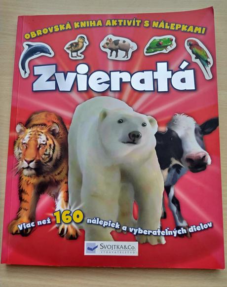 Obrovská kniha aktivít s nálepkami zvieratá,