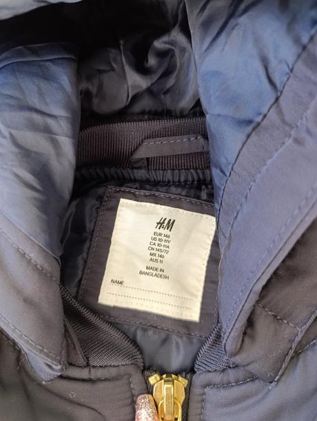Dievčenská zimná bunda bombera, h&m,146