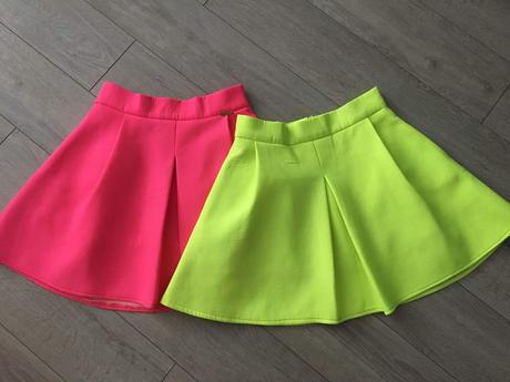 Ružová neónova sukňa, vel. 38, 38