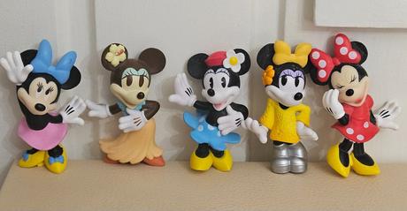 5ks vintage minnie postavičky z usa, 