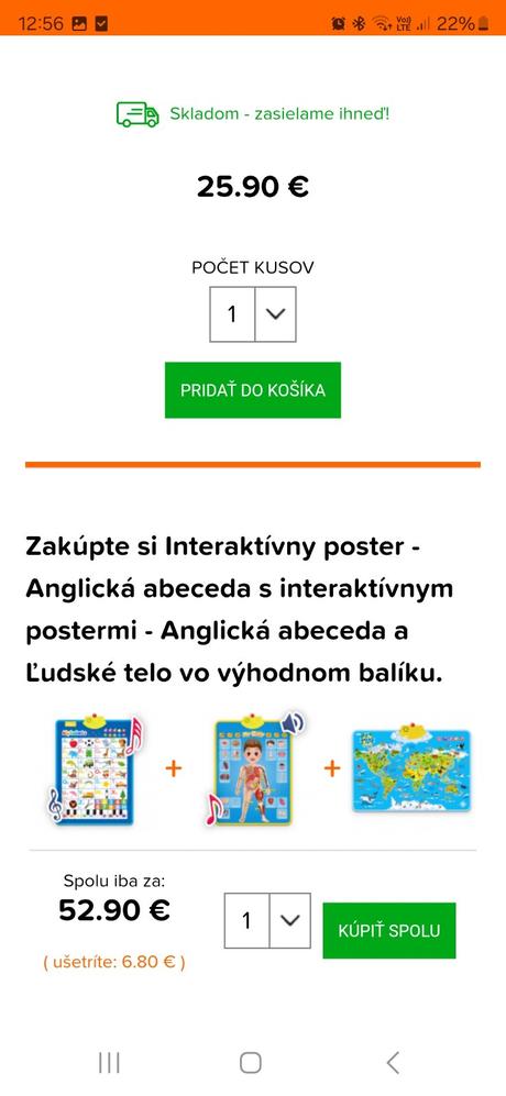 Interaktívny poster - zvieracia mapa, 