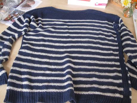 Pásikovaný sveter, xl/xxl, xl