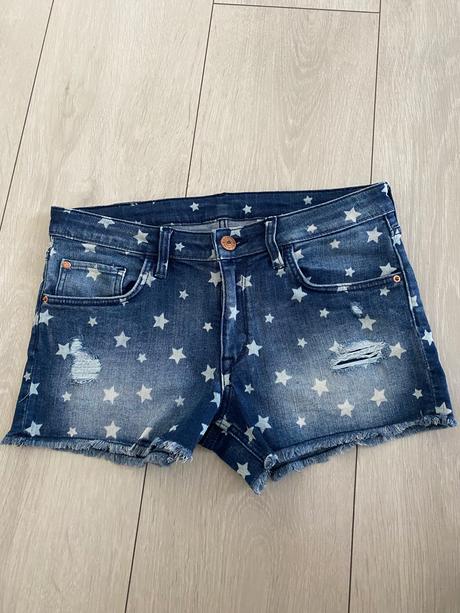 Riflové kraťasy, h&m,158