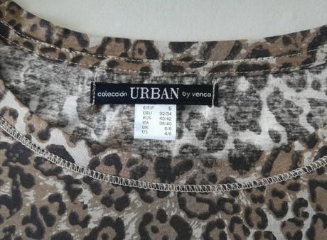 Top, tričko, leopardí vzor, s, s