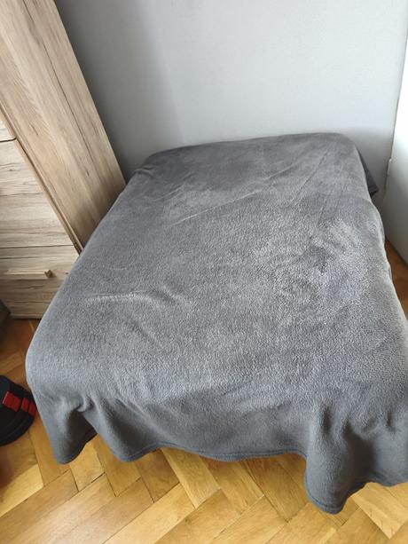 Taburet sivý obdĺžnik,