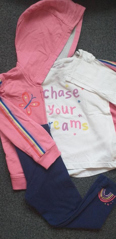 Súprava- mikina, tričko, legíny, f&f,92