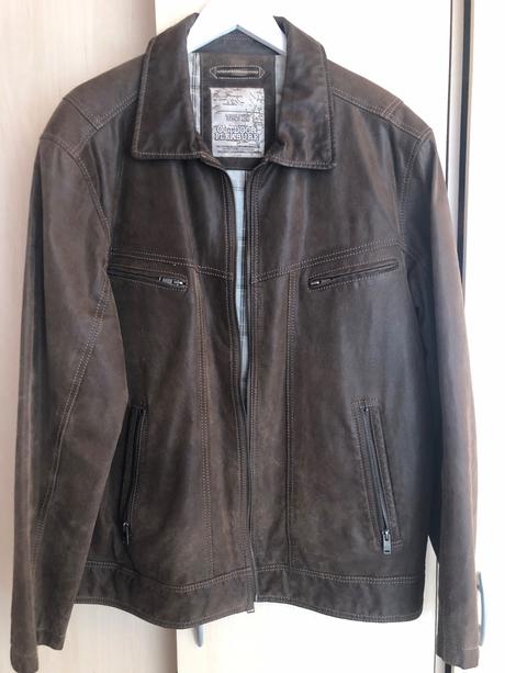 Pánska kožená bunda, 56
