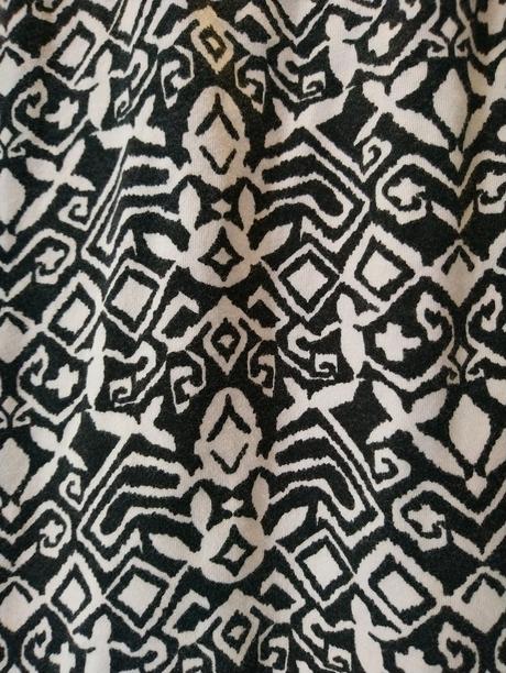 Dámska sukňa s čiernobielym vzorom, bonprix, bonprix,m