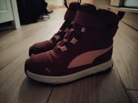 Krásne zateplené čižmy, puma,34