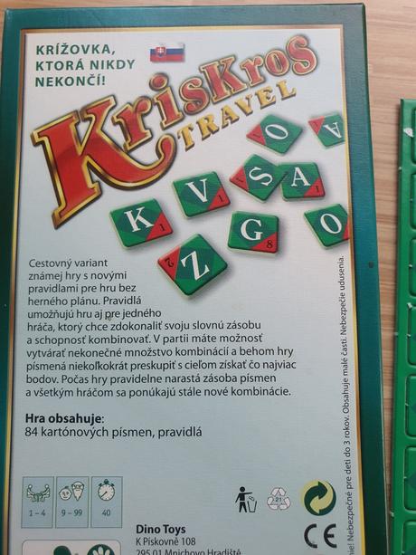 Kris kros cestovna verzia, 