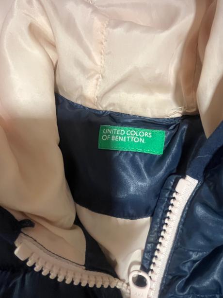 Bunda na prechod tmavomodra, benetton,146