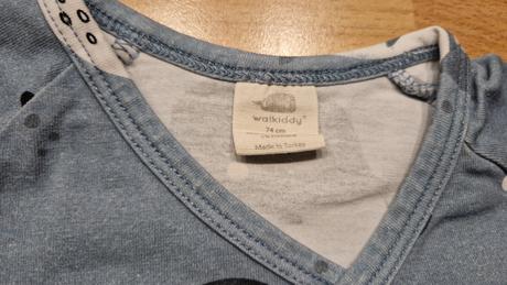 Body s dlhým rukávom walkiddy, 74