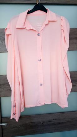 Lososova tenucka blúzka na gombíky len oprana, s