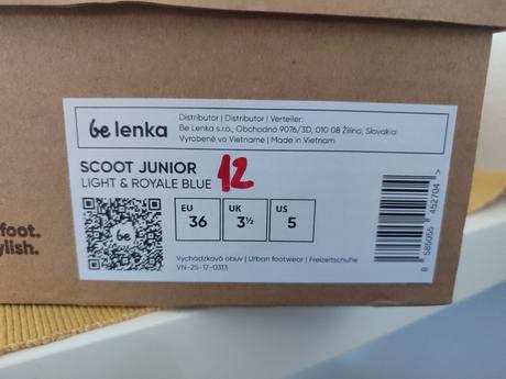 Detské barefoot tenisky scoot junior, be lenka,36