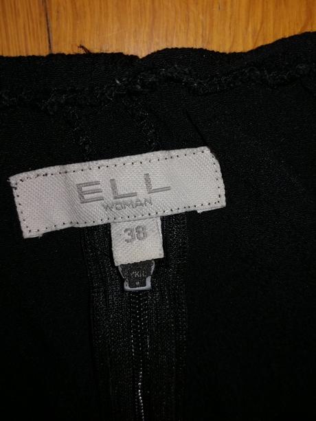 Dlhé čierne jednoduché šaty, 38