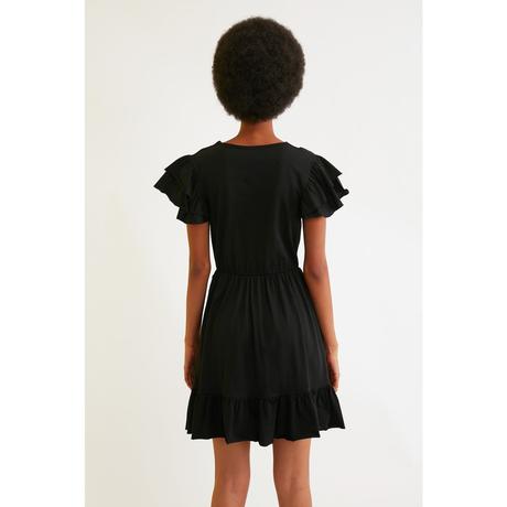 Dámske šaty trendyol frill, s