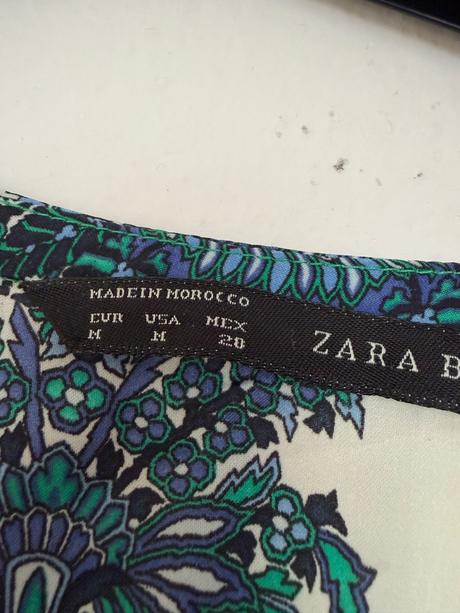 Zara uzasna boho tunika tricko top m, zara,m