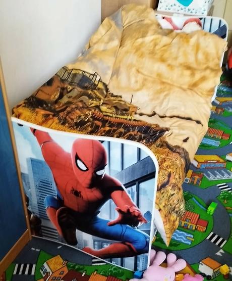 Posteľ spider-man, šírka (cm): 80,dĺžka (cm): 180