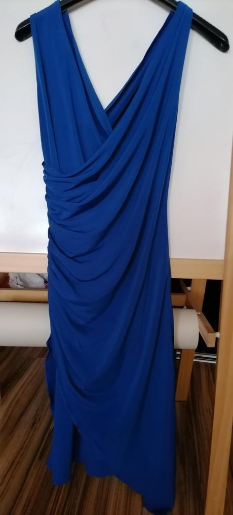 Šaty parížskej modrej, figi,s