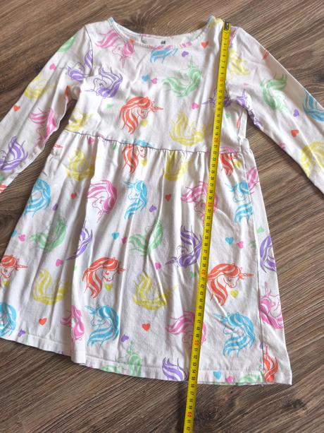 Šaty jednorožce, h&m,110
