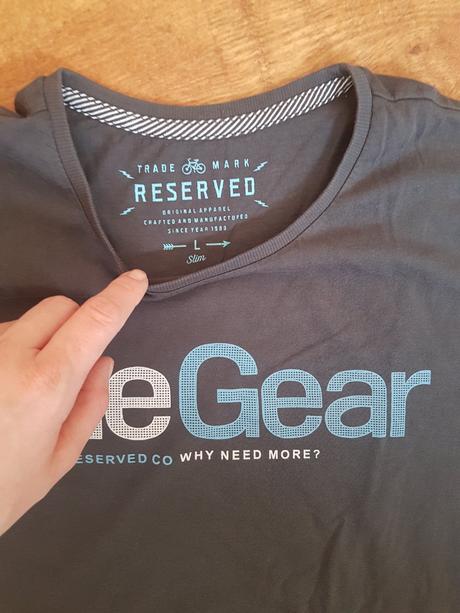 Šedé pánske tričko reserved veľ. l, reserved,l