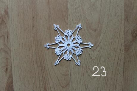 Háčkované vianočné vločky,