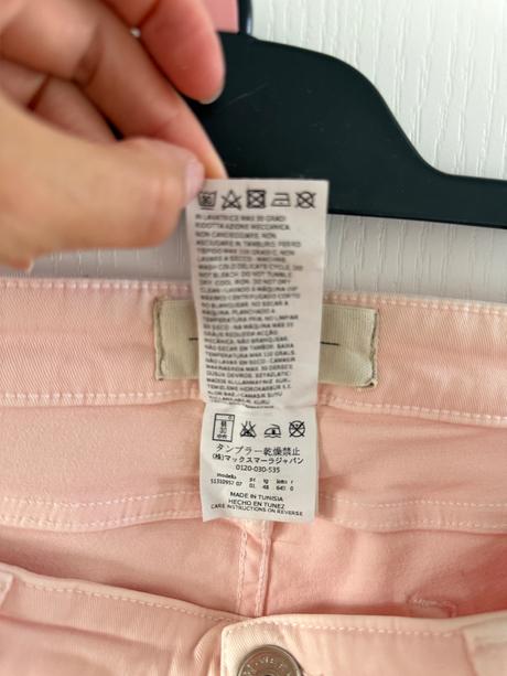 Svetloružové džínsy weekend max mara, l