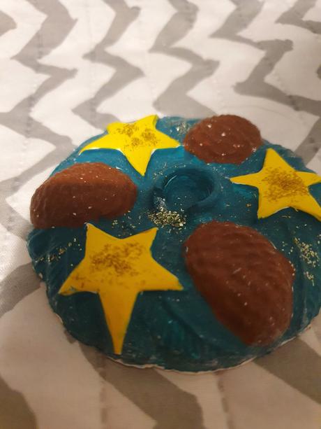 Vianočný svietnik - hand made - 7 cm, 