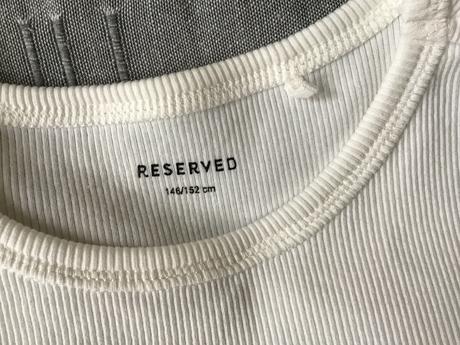 Vrúbkované tričko 146/152, reserved,152