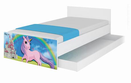 Detská postel tiger + zábrany160x80, šírka (cm): 80,dĺžka (cm): 160