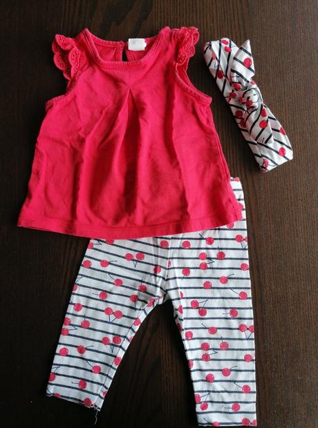 Komplet čerešne, h&m,68