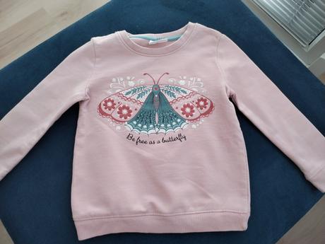 Úžasná pudrova mikina bavlna sadne od 86 so 98, sinsay