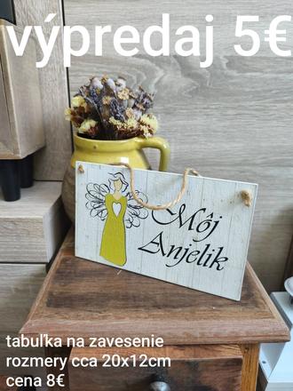 Závesná tabuľka výpredaj,