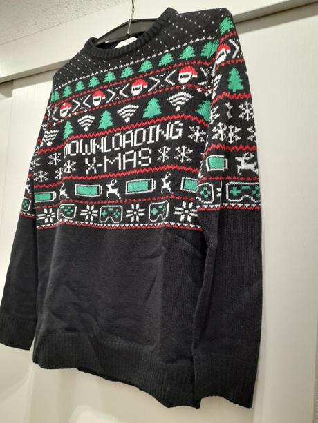 Vianočný pulóver gamer 158/164, h&m,158