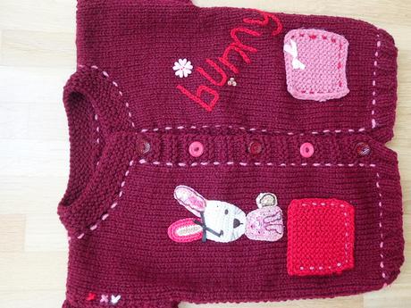 Zajačikový svetrík nenosený, next,110