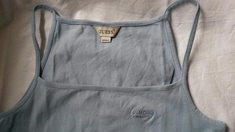 Guess top tielko light blue, guess,s
