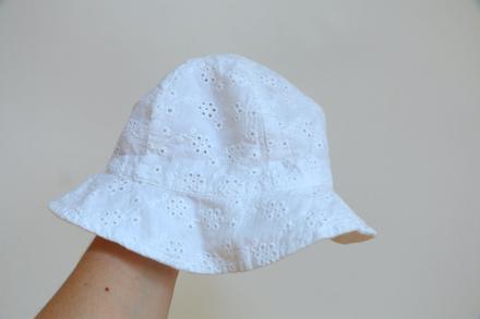 Letný dievčenský klobúčik biely f&f 1 - 2 roky, f&f,50