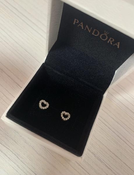 Pandora srdiečkové náušnice, pandora