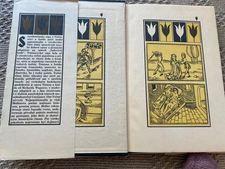 Stará retro kniha román o tristanovi a izolde,