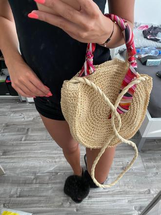 Slamená kabelka zo chantall, chantall