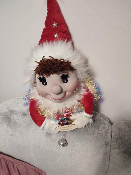 Veľký vianočný škriatok závesný,